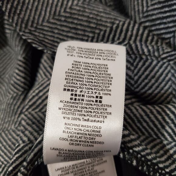 Michael Michael Kors Herringbone Blouse Top Womens Plus Size 2X Flowy Career - Picture 9 of 11